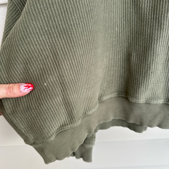 Aerie Olive Green Sweatshirt - Picture 2 of 6